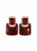Ruby Aura Drop Earrings