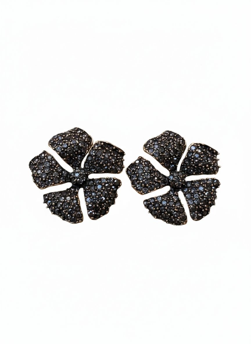 Midnight Bloom Stud Earrings