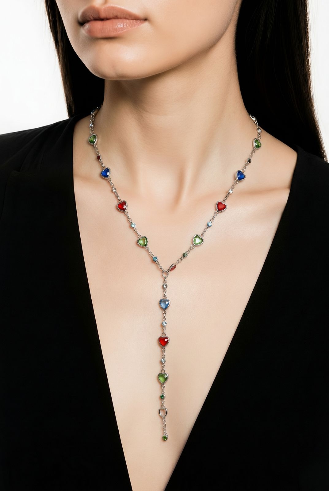 Heart colorful necklaces