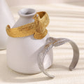 Dreamshow Chunky Statement Ancient Egypt Bird Cuff Bangle