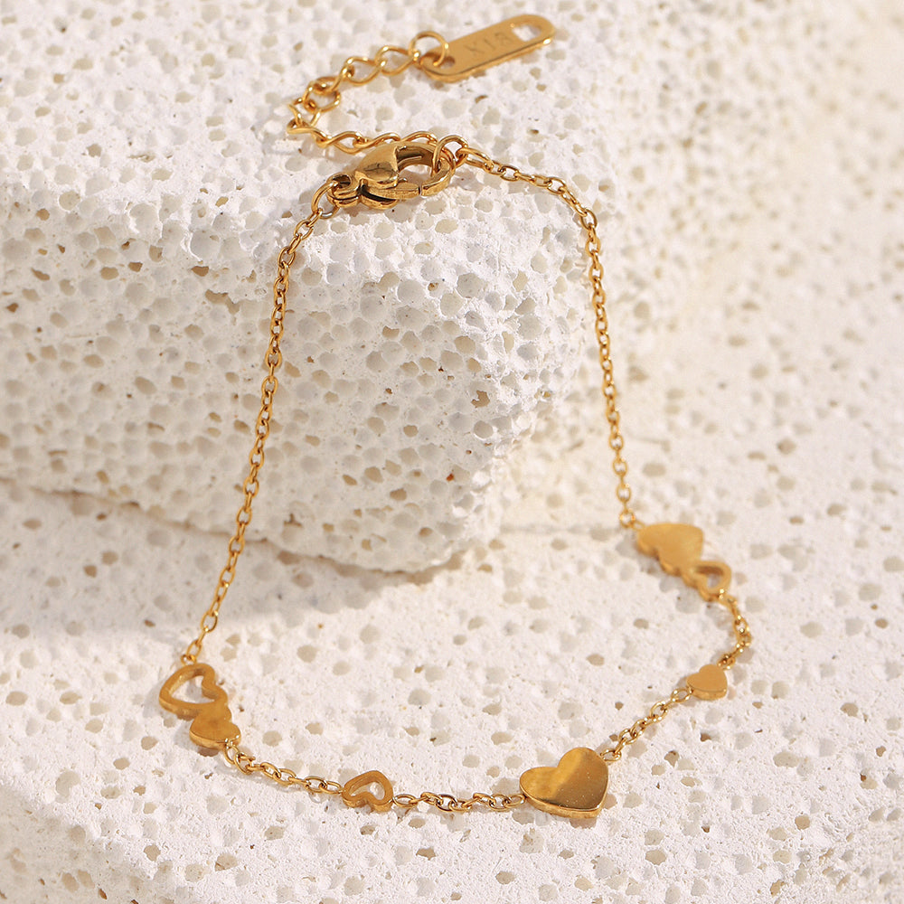 Dreamshow Dainty Heart Chain Bracelet