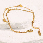 Dreamshow Dolphin Double Layer Chain Bracelet