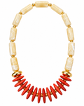 Coral Flame Necklace