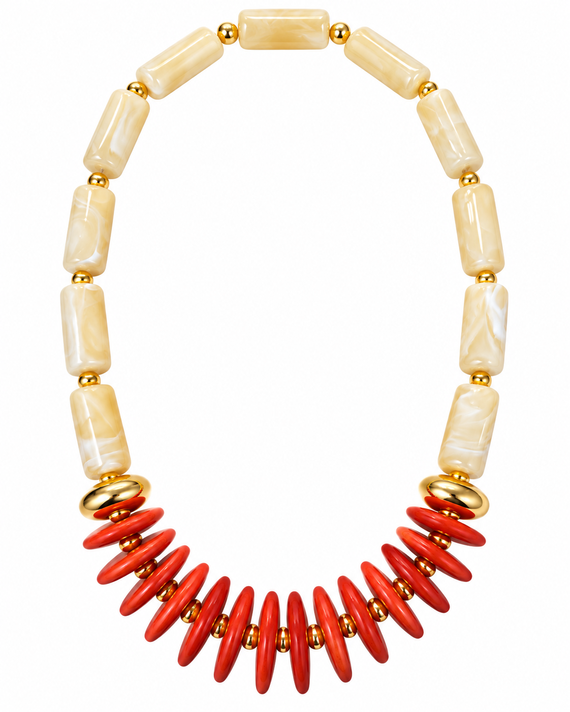 Coral Flame Necklace