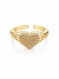 Golden heart Ring