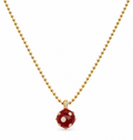 Emerald Art Deco Gold Necklace