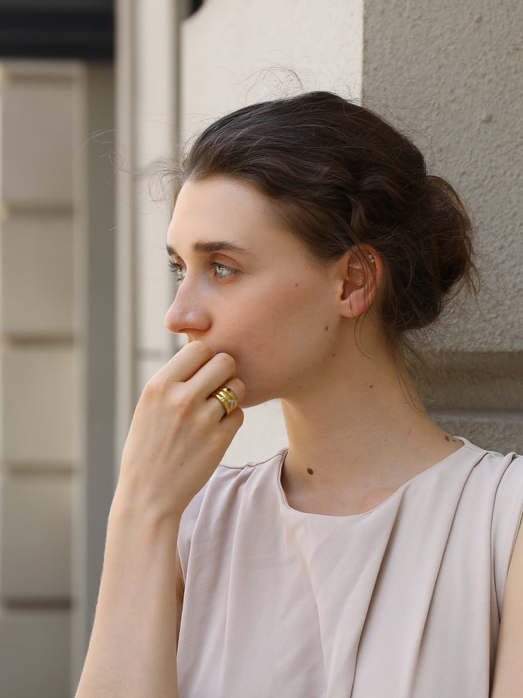 Dreamshow Three Layer Zircon Heart Jewelry Rin