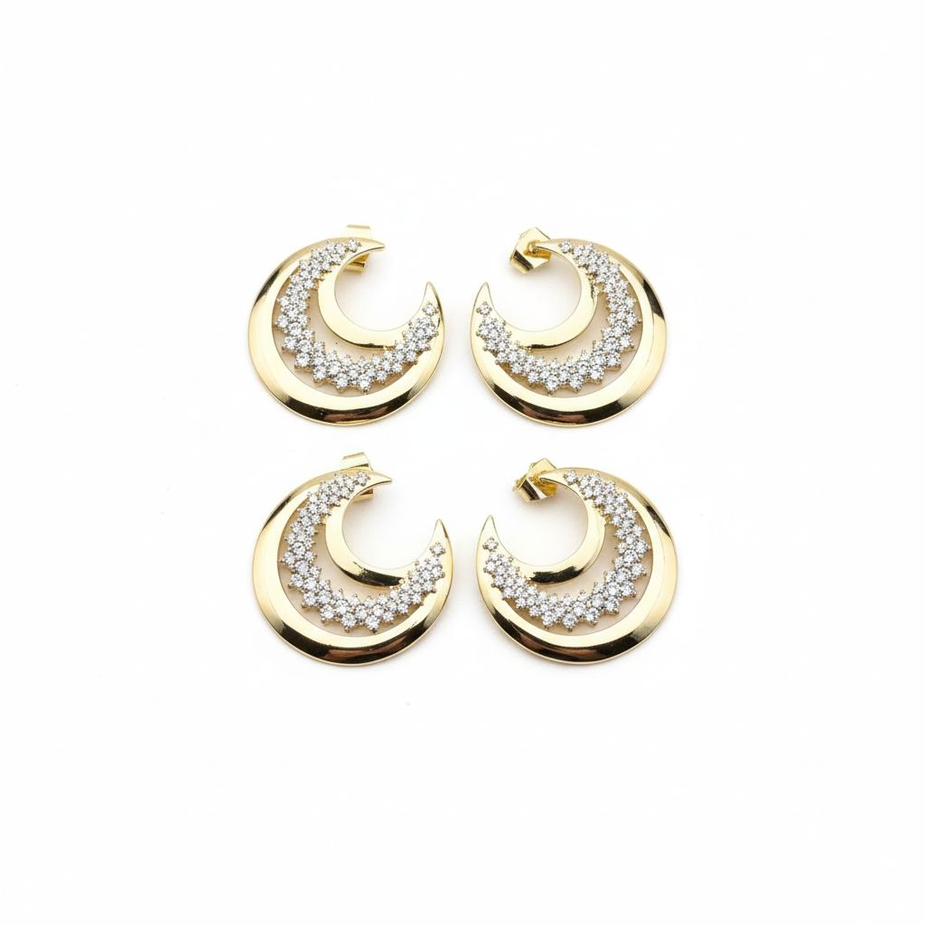 The Luminous Crescent Earrings