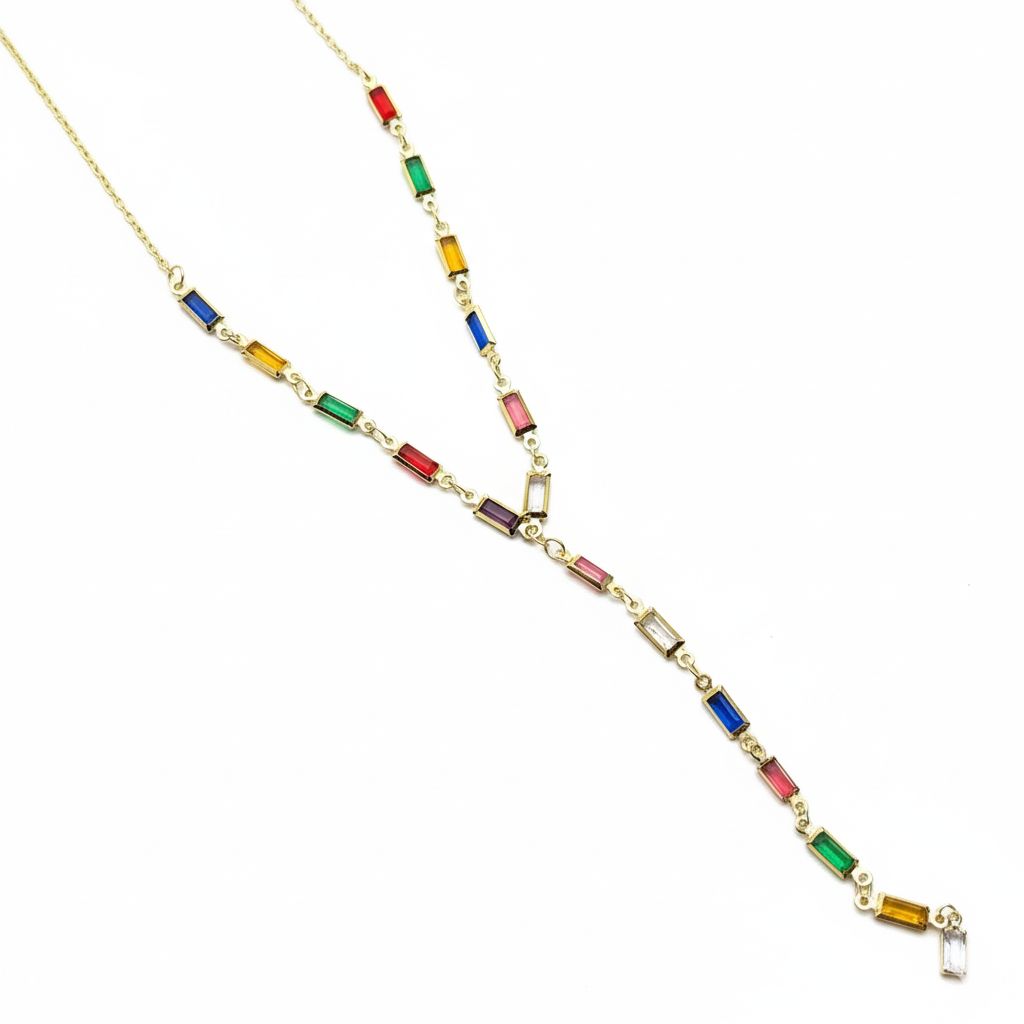 Prism Baguette Y-Necklace
