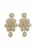 Ruby Bloom Drop Earrings