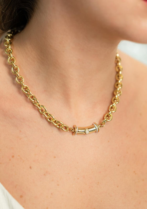Cylindra Bar Necklace